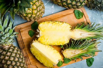 Verrine ananas et fromage blanc